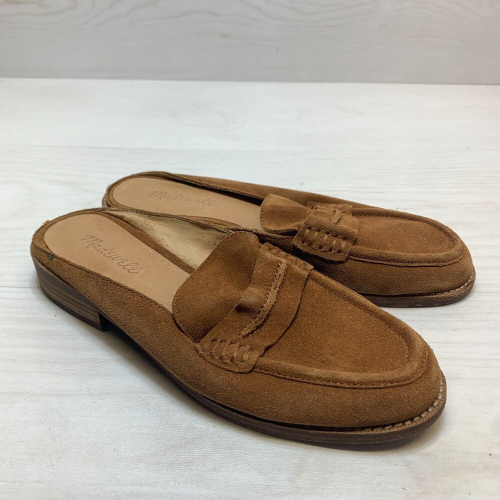 Madewell Slip On Suede Loafer Mules Women's Size 8.5 Women's Comfort Casual